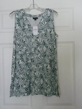 J JILL WEAREVER COLLECTION SLEEVELESS V-NECK TUNIC NWT